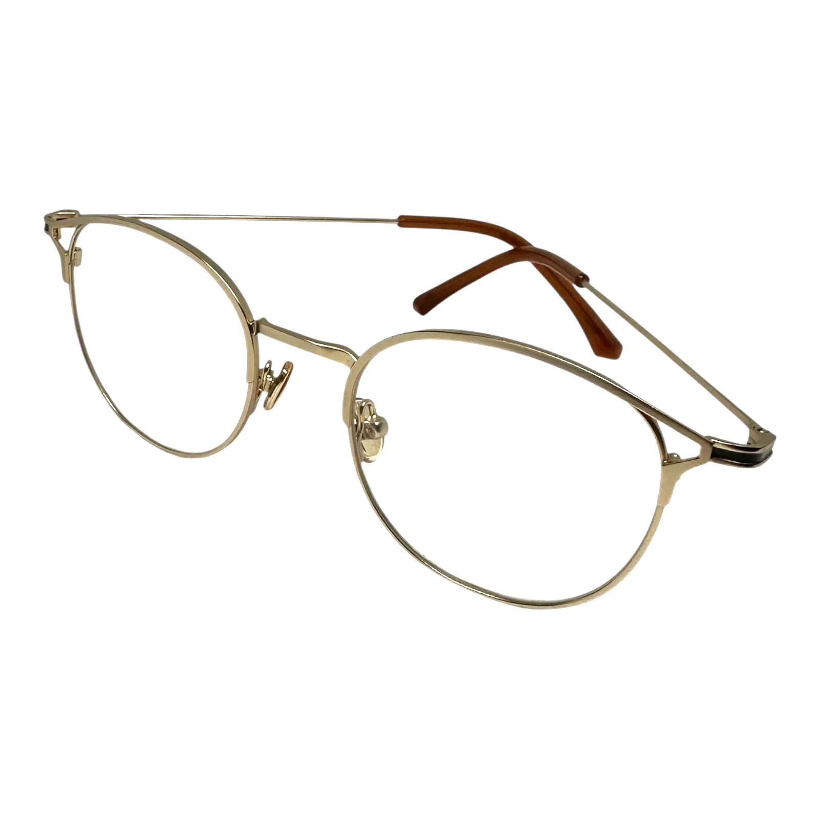 Unisex Round Clear Lens Glasses Thin Metal Circle Frame 3