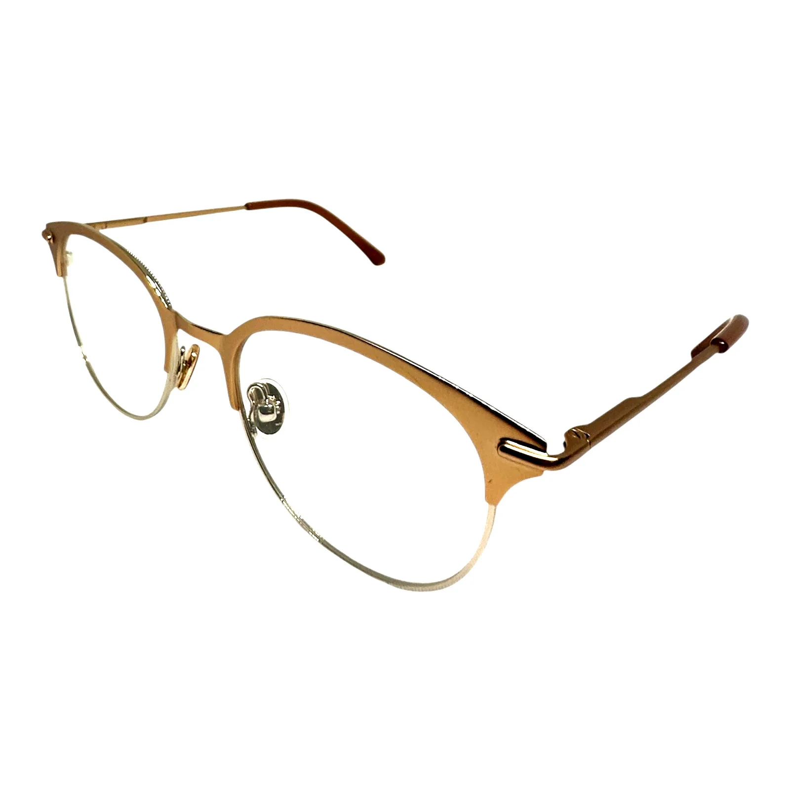 Unisex Round Clear Lens Glasses Thin Metal Circle Frame 4